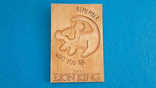 Gravure le roi lion