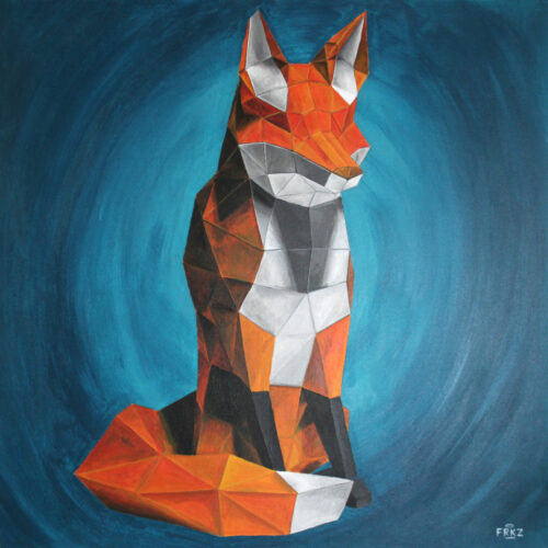 Un renard en papier