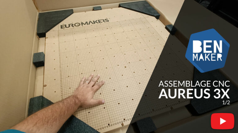 Première partie de l'assemblage de l'Aureus 3X