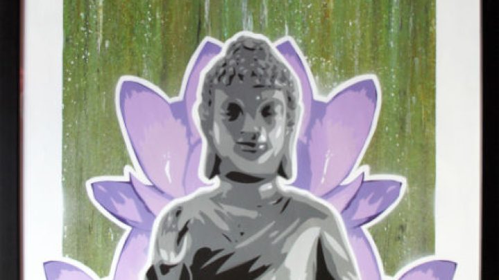 Peinture Bouddha "Maryse"